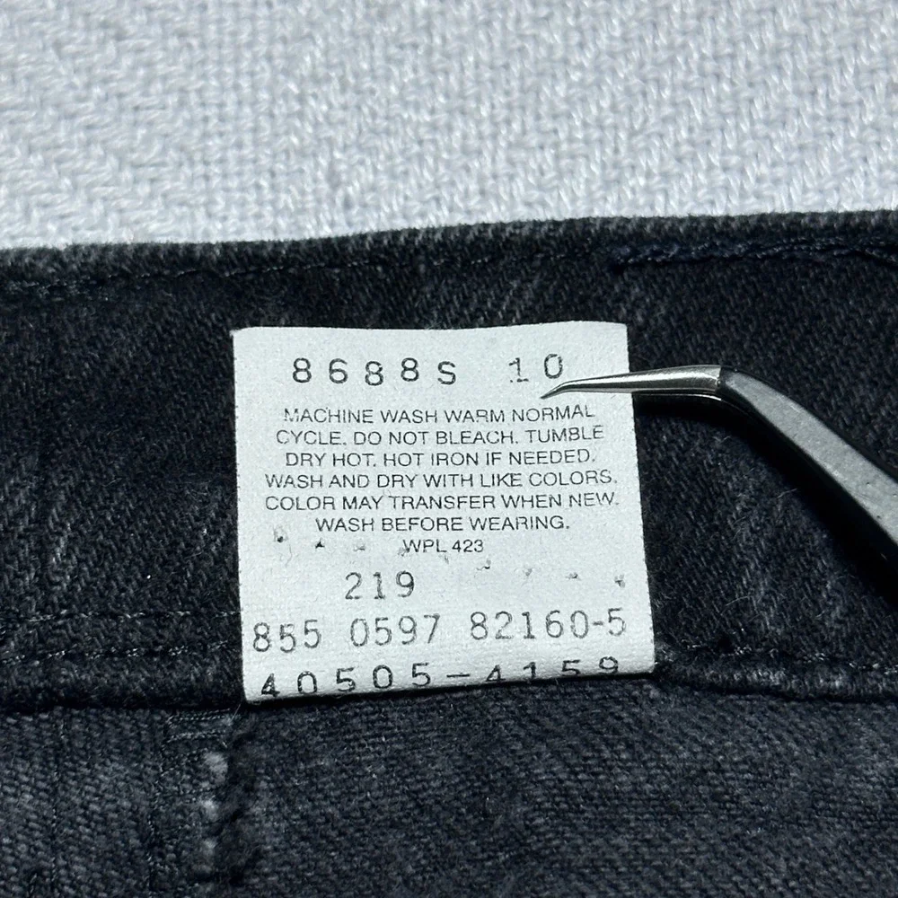 Vintage 90s Levi's 505 Jeans Mens 32x30* Orange Tab Regular Straight Faded Black